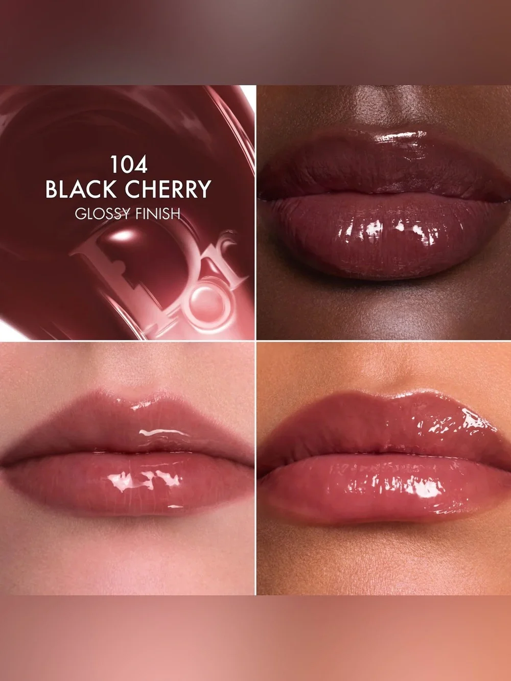 Dior Addict Lip Glow Butter Lipgloss - 104 Black Cherry